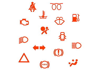 Vehicle Dash Warning Symbo