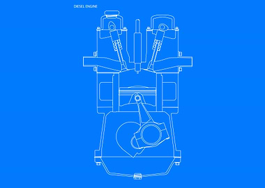 Diesel Engine Blueprint