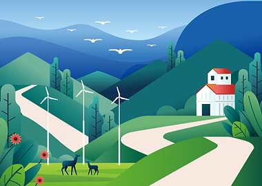 Natural Landscape Village