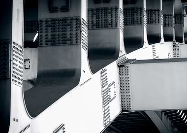 Metal Arch Of A Bridge