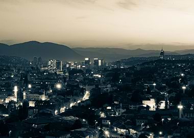 Sarajevo at night