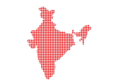 Red Dot Map of India