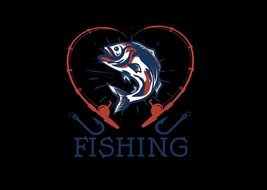 fishing heart