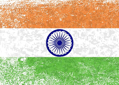 Flag of India Grunge