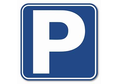 Blue Parking Sign