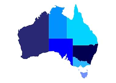 Australia State Silhouette