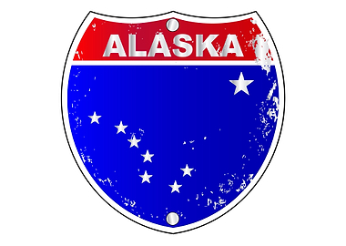 Alaska Interstate Sign