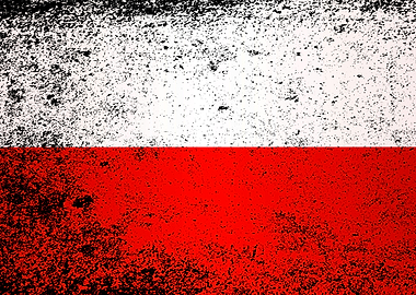 Flag of Poland Grunge
