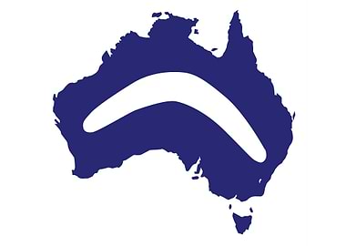 Australia With Boomerang