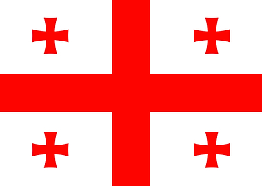 Flag Of Country Of Georgia