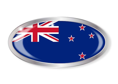 New Zealand Flag Button