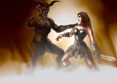 Warrior princess in hell