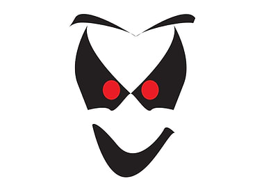 White Halloween Ghost Face