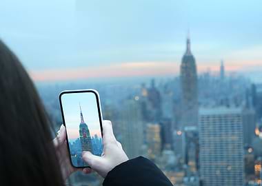 empire state building sky
