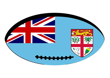 FIji Flag Rugby Ball