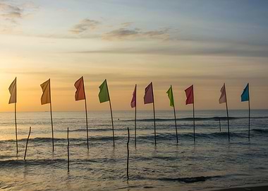 Flag at the beach