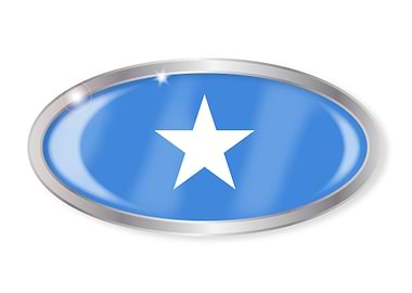 Somalia Flag Oval Button