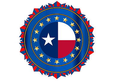 Texas State Flag Badge
