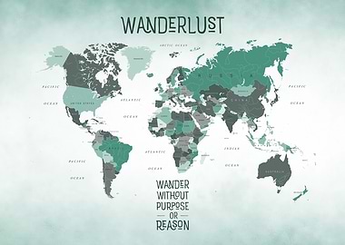 Wanderlust World Map