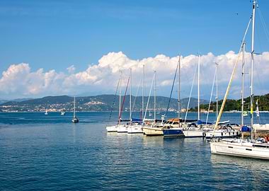 yacht at meditteranean