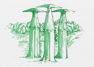 Abstract sculpture Sketch