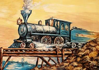 Old steam locomotive