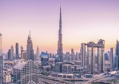 Dubai skyline skyscraper