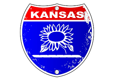 Kansas Interstate Sign
