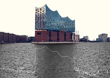 Hamburg Skyline Outline