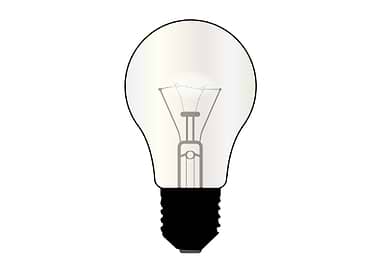 Isolated Light Bulb