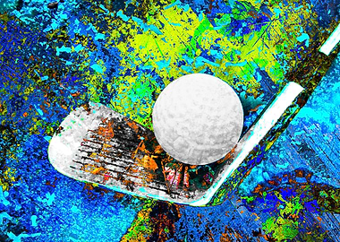 Golf art print w 26