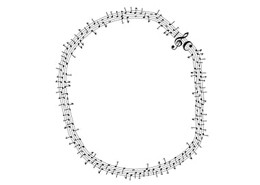 Circular Musical Notes