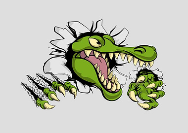 Crocodile 3D Illustration