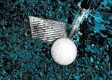 Golf art print w 25