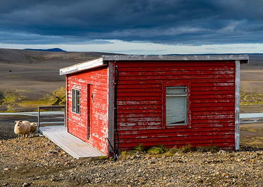 Red house on the hill
