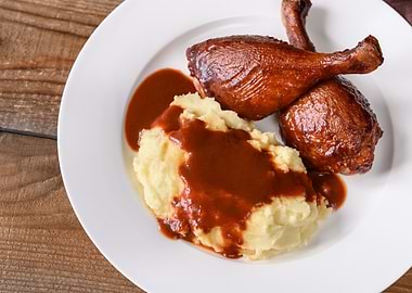 Barbecue duck legs