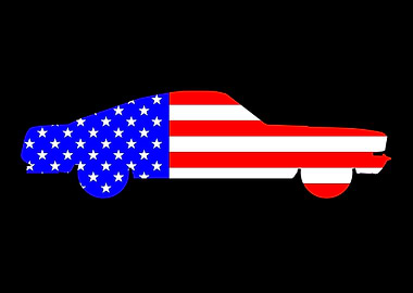 Very Fast Old Glory Car