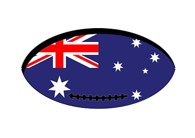 Australian Flag Rugby Ball