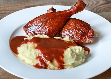Barbecue duck legs