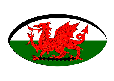 Welsh Flag Rugby Ball