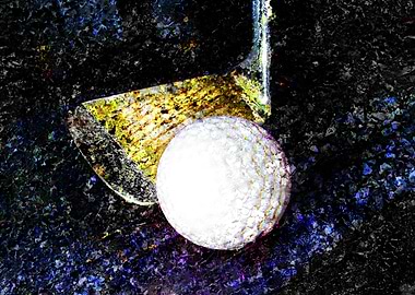 Golf art print w 24