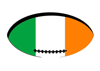 Irish Flag Rugby Ball