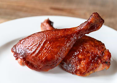 Barbecue duck legs