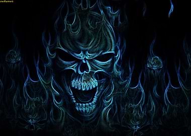 dark skull skeleton