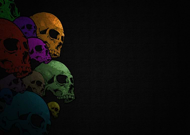 dark skull skeleton