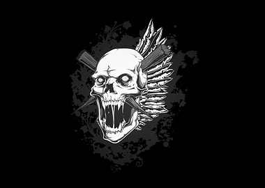 dark skull skeleton