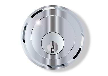 Chrome Front Door Lock