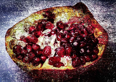 Half Of Pomegranate Fruit