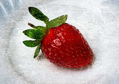 Red Strawberry On A Plate