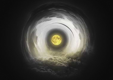 Earth Moon Sky Yellow